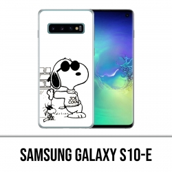 Carcasa Samsung Galaxy S10e - Snoopy Negro Blanco