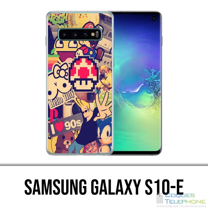 Custodia Samsung Galaxy S10e - Adesivi vintage 90S