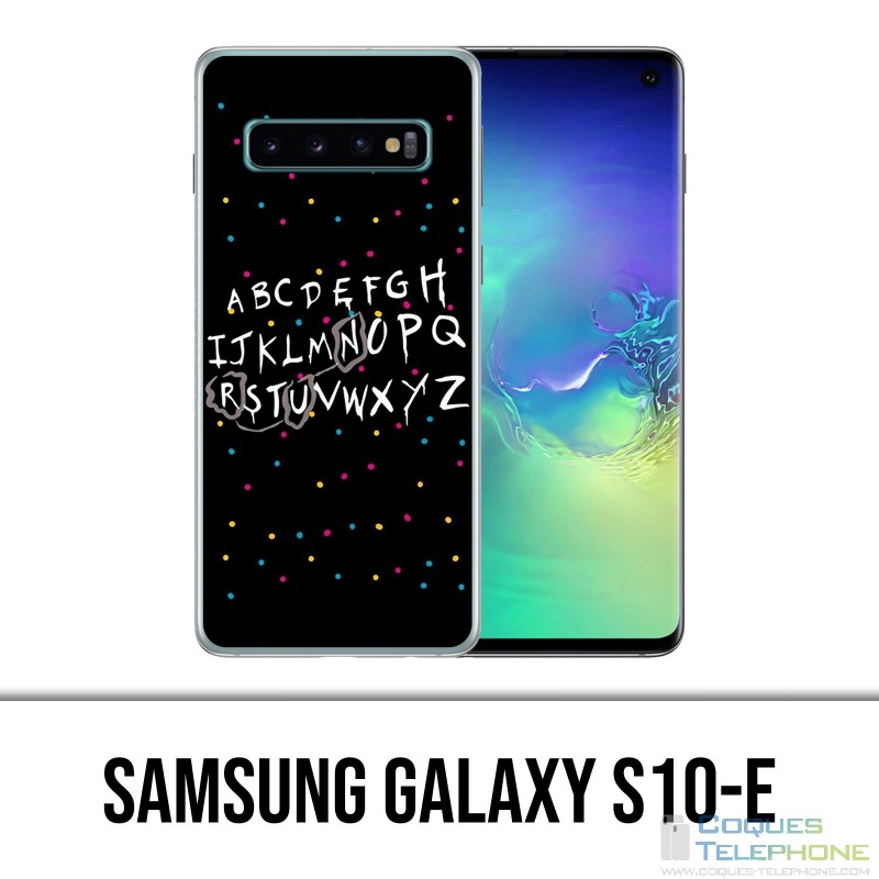 Samsung Galaxy S10e Hülle - Stranger Things Alphabet
