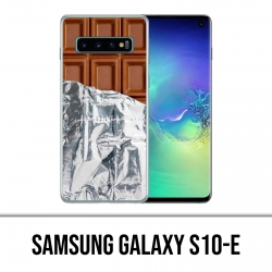 Coque Samsung Galaxy S10e - Tablette Chocolat Alu