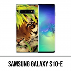 Coque Samsung Galaxy S10e - Tigre Feuilles