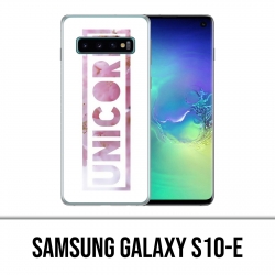 Samsung Galaxy S10e Case - Unicorn Unicorn Flowers