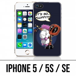 Coque iPhone 5 / 5S / SE - Deadpool Fluffy Licorne