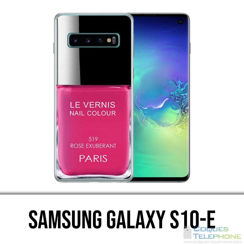 Coque Samsung Galaxy S10e - Vernis Paris Rose