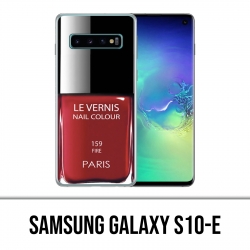 Custodia Samsung Galaxy S10e - Vernice rossa Parigi