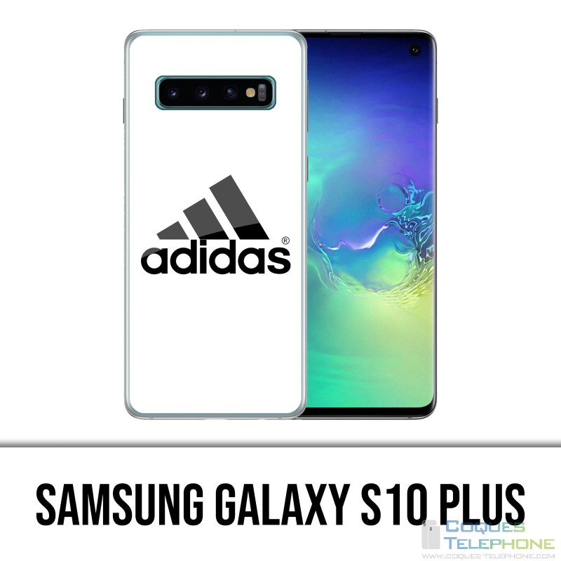 Coque Samsung Galaxy S10 PLUS - Adidas Logo Blanc