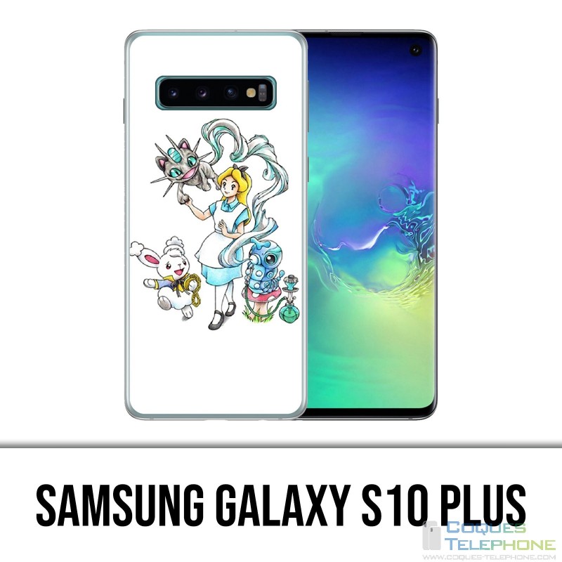 Carcasa Samsung Galaxy S10 Plus - Alicia en el país de las maravillas Pokémon