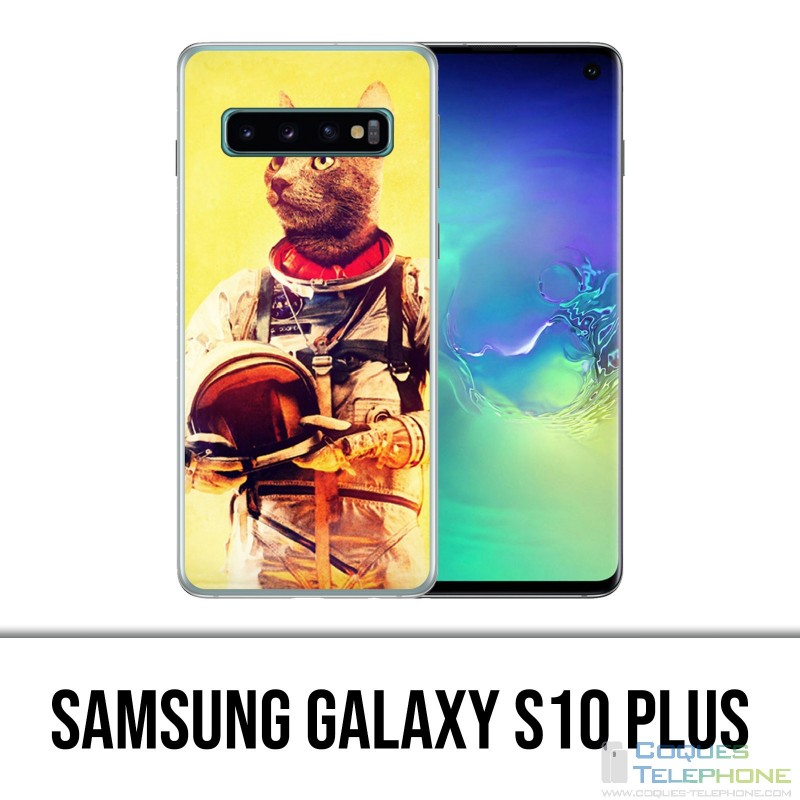 Coque Samsung Galaxy S10 PLUS - Animal Astronaute Chat