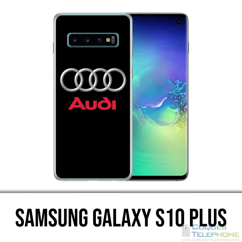 Coque Samsung Galaxy S10 PLUS - Audi Logo Métal
