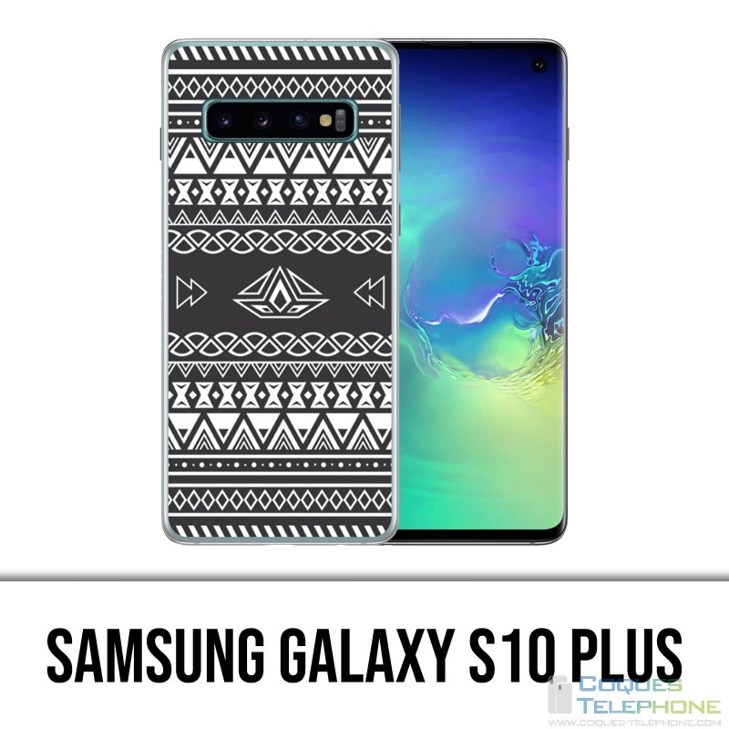 Samsung Galaxy S10 Plus Case - Gray Azteque