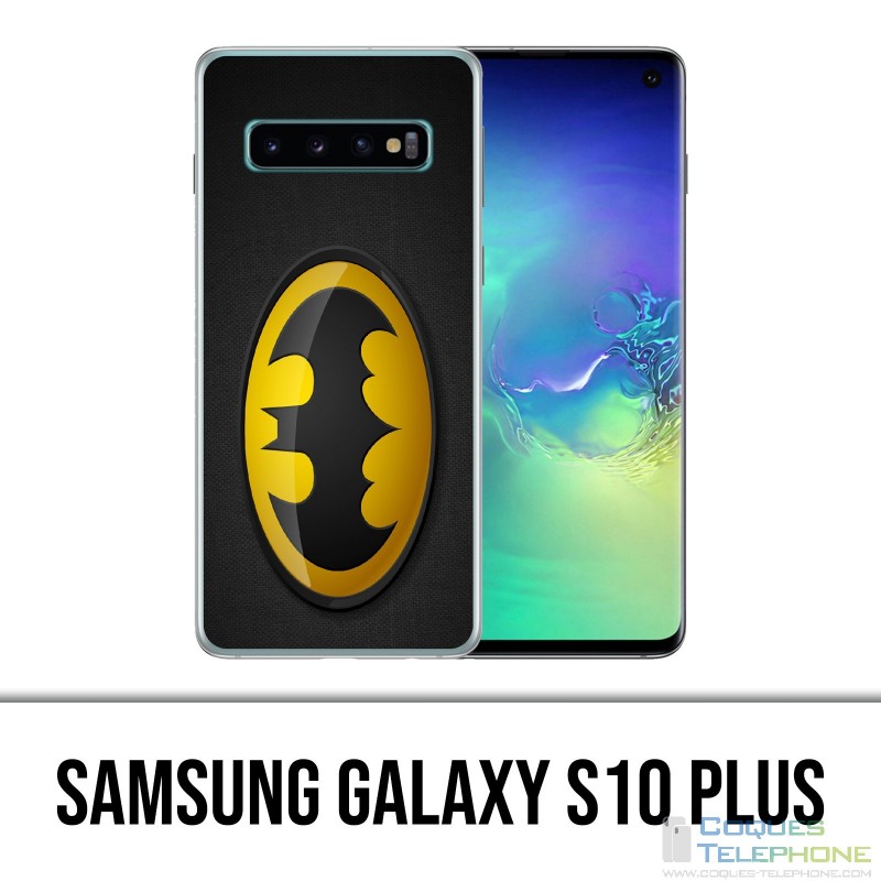 Samsung Galaxy S10 Plus Hülle - Batman Logo Classic Gelb Schwarz