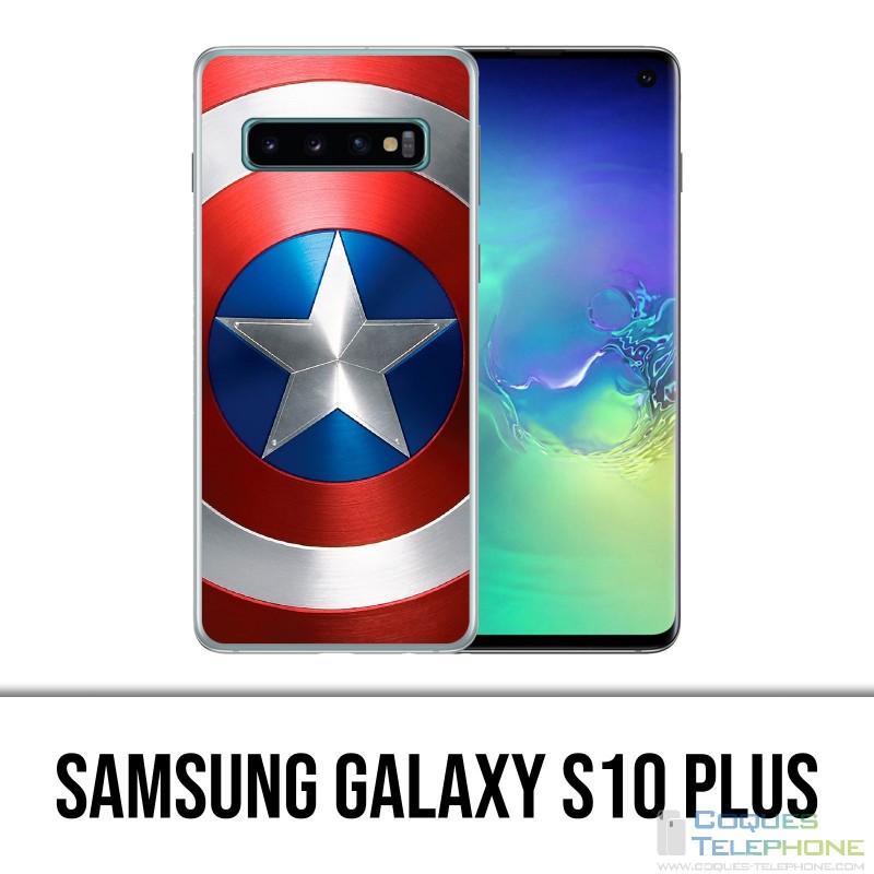 Coque Samsung Galaxy S10 PLUS - Bouclier Captain America Avengers