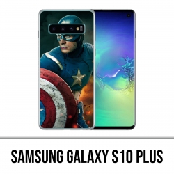 Coque Samsung Galaxy S10 PLUS - Captain America Comics Avengers
