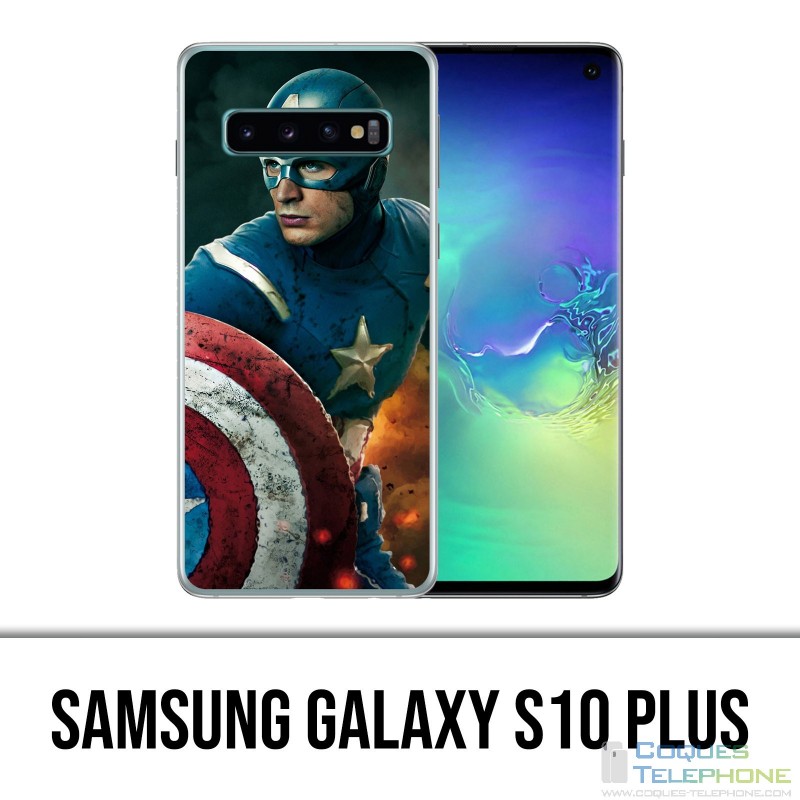 Coque Samsung Galaxy S10 PLUS - Captain America Comics Avengers