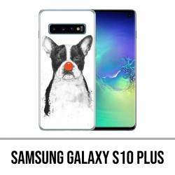 Samsung Galaxy S10 Plus Hülle - Hund Bulldog Clown