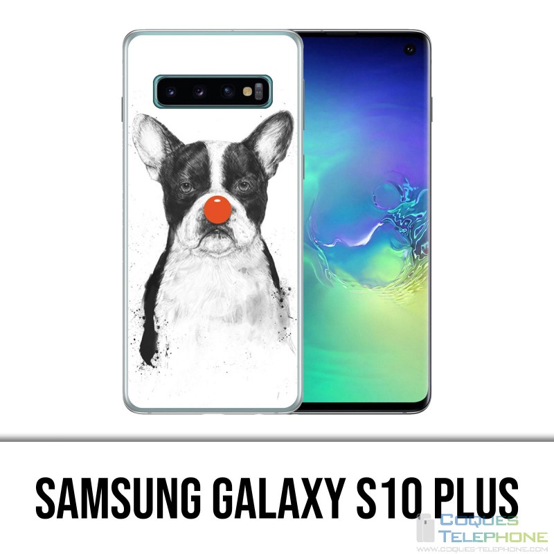 Carcasa Samsung Galaxy S10 Plus - Payaso Perro Bulldog