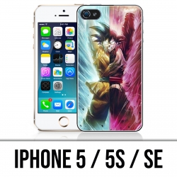 Coque iPhone 5 / 5S / SE - Dragon Ball Black Goku Cartoon