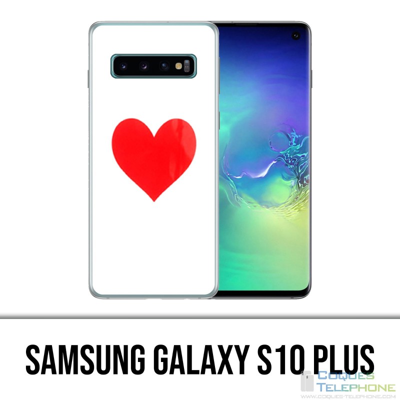 Carcasa Samsung Galaxy S10 Plus - Corazón Rojo