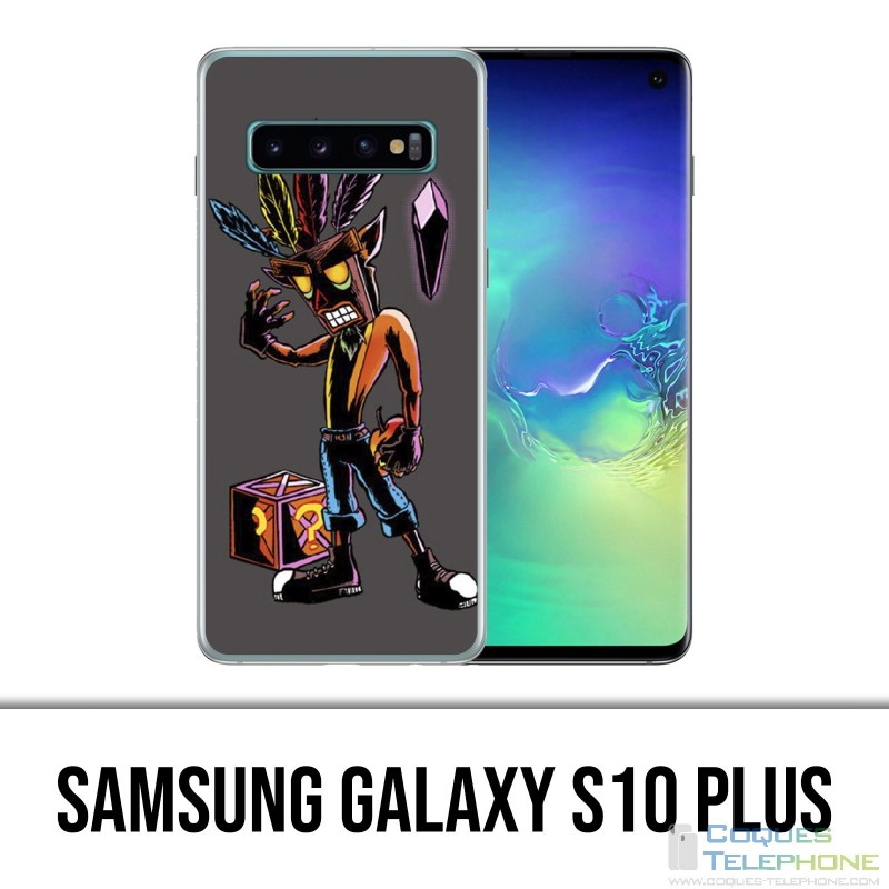 Coque Samsung Galaxy S10 PLUS - Crash Bandicoot Masque