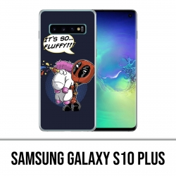 Samsung Galaxy S10 Plus Hülle - Deadpool Flauschiges Einhorn