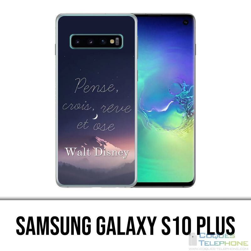Samsung Galaxy S10 Plus Hülle - Disney Zitat Think Think Reve