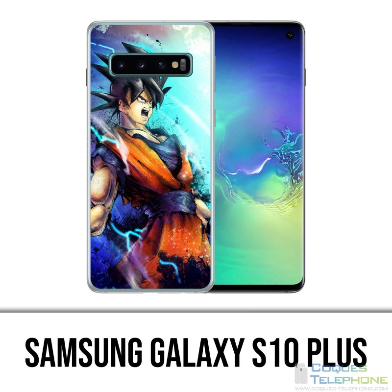 Coque Samsung Galaxy S10 PLUS - Dragon Ball Goku Couleur