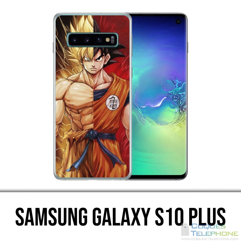 Coque Samsung Galaxy S10 PLUS - Dragon Ball Goku Super Saiyan