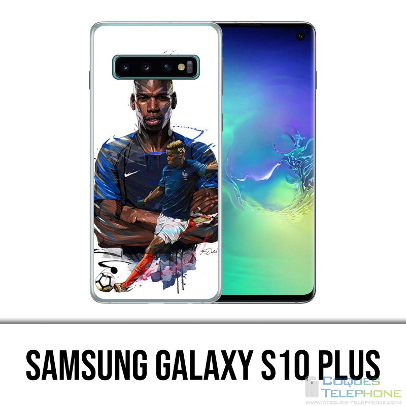 Samsung Galaxy S10 Plus Case - Soccer France Pogba Drawing