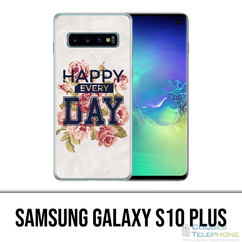 Custodia Samsung Galaxy S10 Plus - Happy Every Days Roses