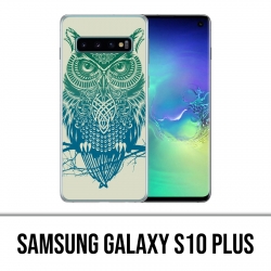 Coque Samsung Galaxy S10 PLUS - Hibou Abstrait