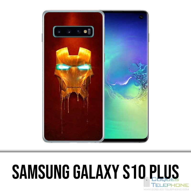 Custodia Samsung Galaxy S10 Plus - Iron Man Gold