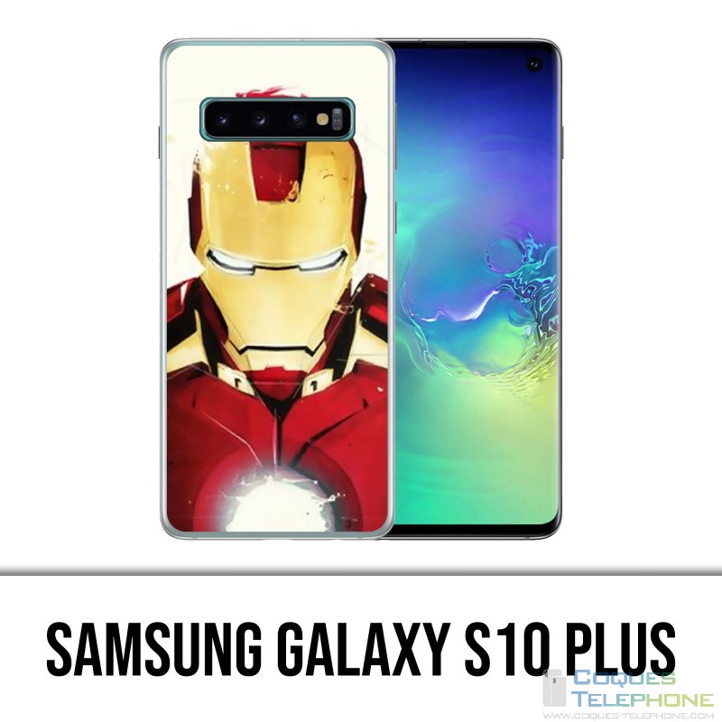 Samsung Galaxy S10 Plus Hülle - Iron Man Paintart