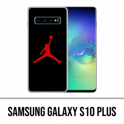 Coque Samsung Galaxy S10 PLUS - Jordan Basketball Logo Noir