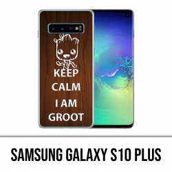 Carcasa Samsung Galaxy S10 Plus - Mantenga la calma Groot