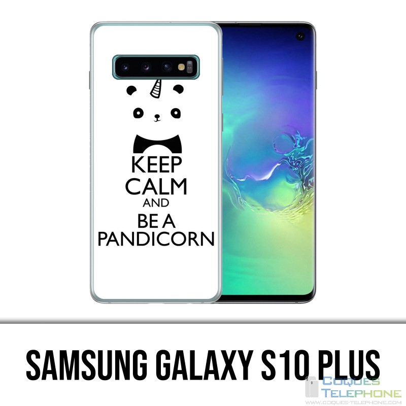 Carcasa Samsung Galaxy S10 Plus - Keep Calm Pandicorn Panda Unicorn