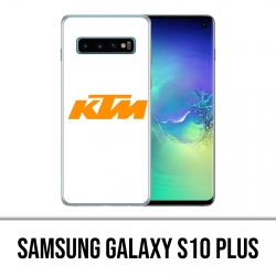 Custodia Samsung Galaxy S10 Plus - Logo Ktm sfondo bianco