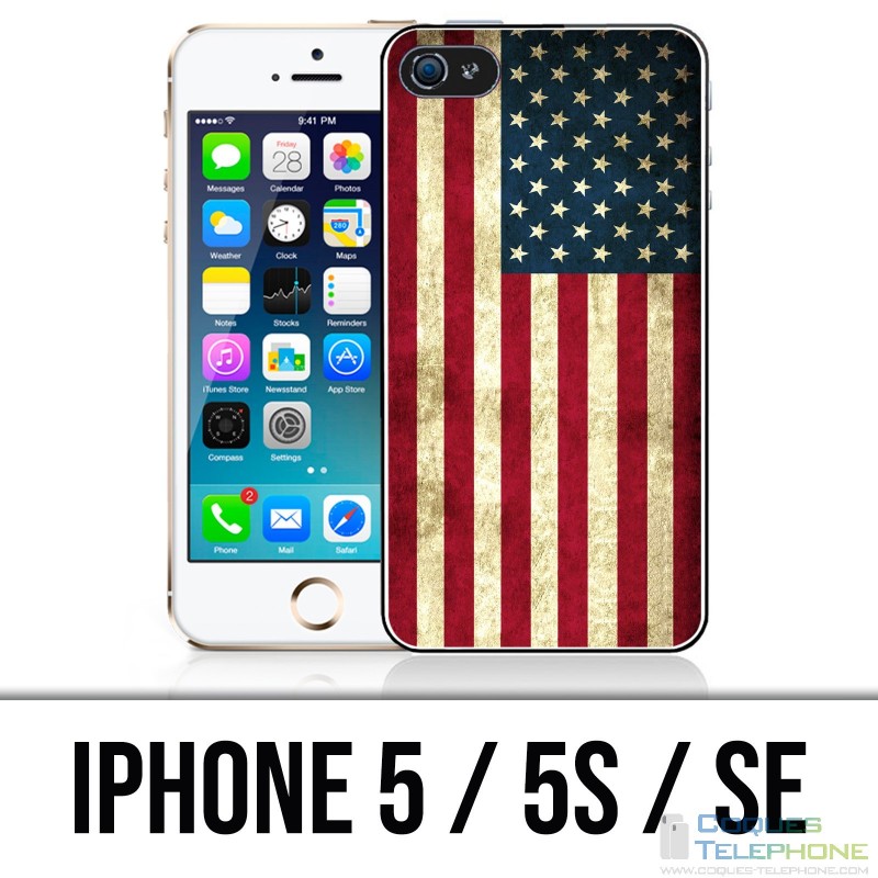 Custodia per iPhone 5 / 5S / SE - Bandiera USA