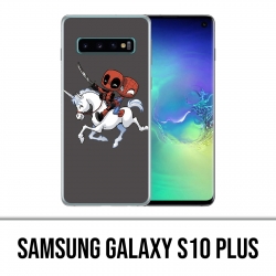 Coque Samsung Galaxy S10 PLUS - Licorne Deadpool Spiderman