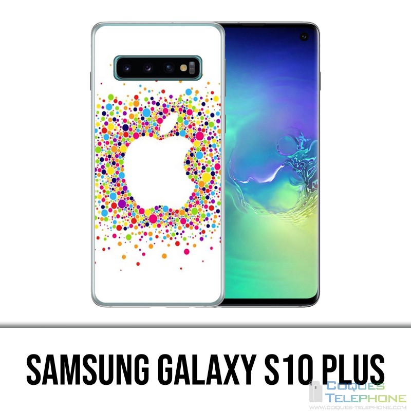 Custodia Samsung Galaxy S10 Plus - Logo Apple multicolore