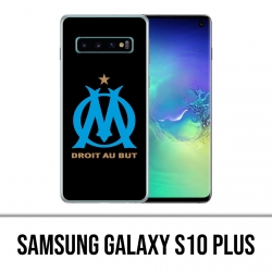 Coque Samsung Galaxy S10 PLUS - Logo Om Marseille Noir