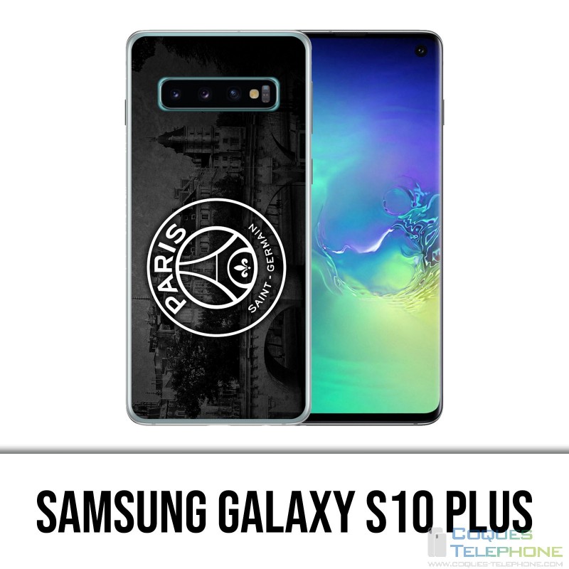 Samsung Galaxy S10 Plus Hülle - Logo Psg Schwarzer Hintergrund