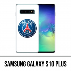 Coque Samsung Galaxy S10 PLUS - Logo Psg Fond Blanc