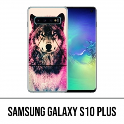 Samsung Galaxy S10 Plus Case - Triangle Wolf