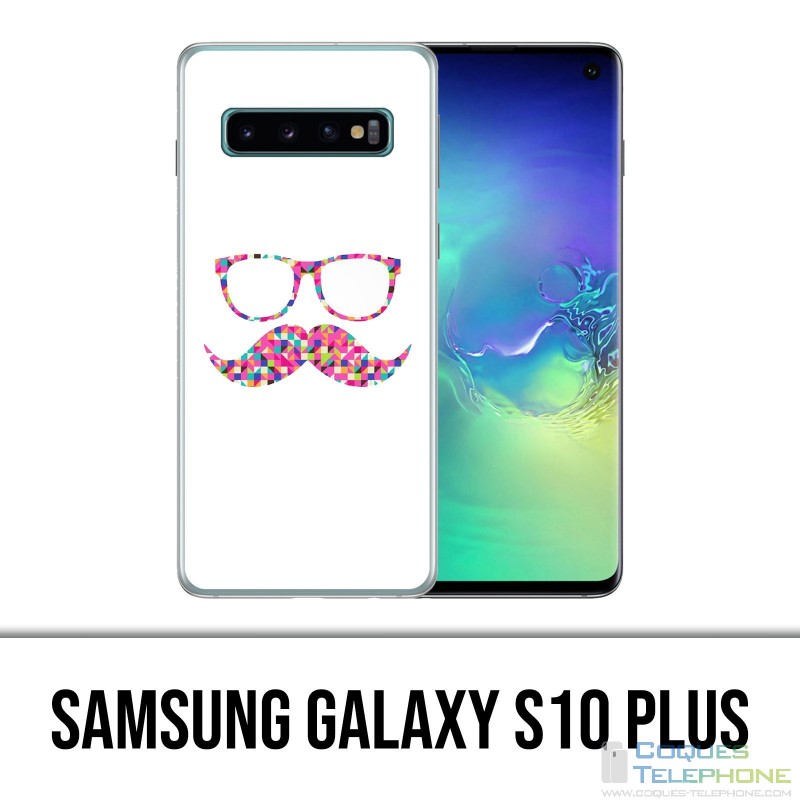 Samsung Galaxy S10 Plus Hülle - Schnurrbart Sonnenbrille