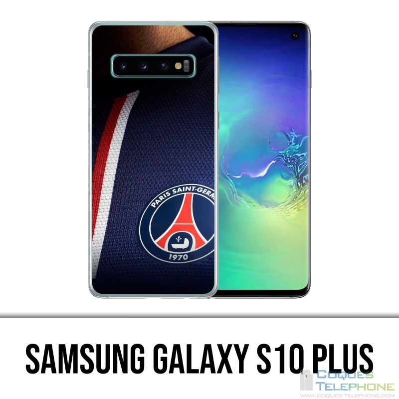 Coque Samsung Galaxy S10 PLUS - Maillot Bleu Psg Paris Saint Germain