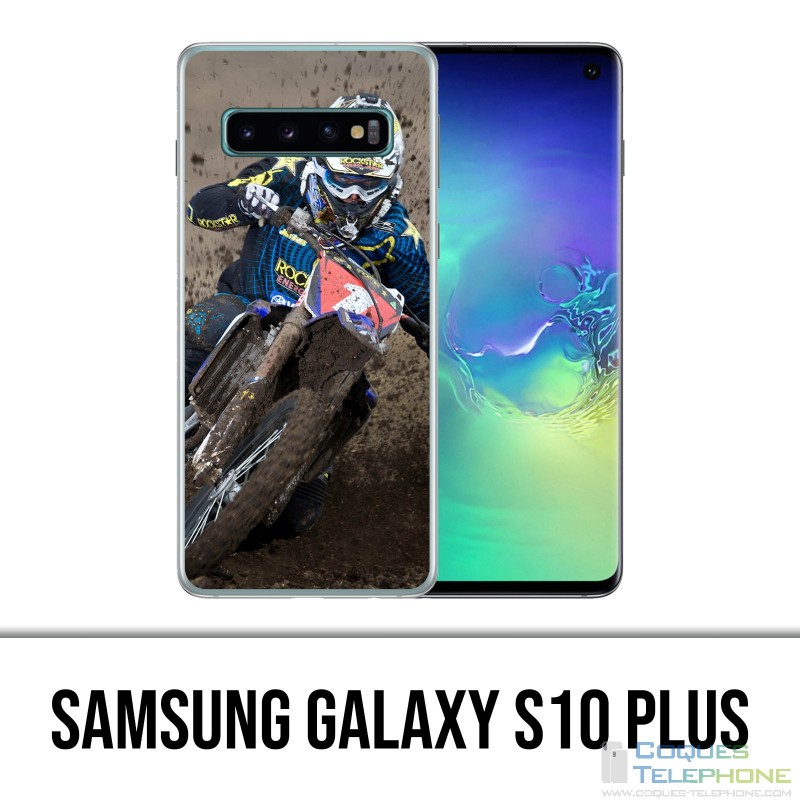 Coque Samsung Galaxy S10 PLUS - Motocross Boue