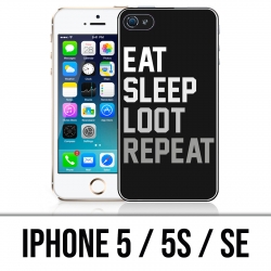 Coque iPhone 5 / 5S / SE - Eat Sleep Loot Repeat