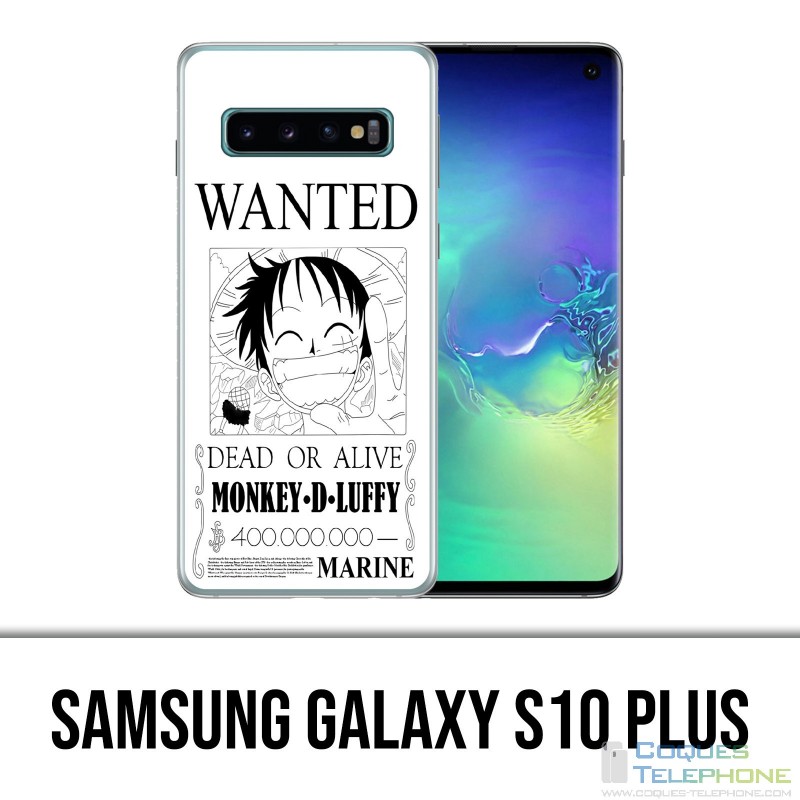 Coque Samsung Galaxy S10 PLUS - One Piece Wanted Luffy