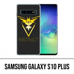 Samsung Galaxy S10 Plus Hülle - Pokemon Go Team Yellow Grunge