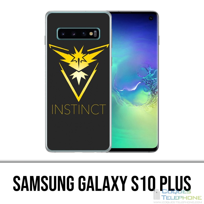 Coque Samsung Galaxy S10 PLUS - Pokémon Go Team Jaune Grunge